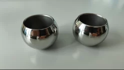 Sparq Home - Verres à Liqueur Et Verres à Espresso En Acier Inoxydable Avec Gel De Congélation Ensemble Autour De 2 Pièces - Service De Bar - Café - Cadeau D'affaires - Cadeau