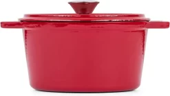 Rosmarino - Poêle En Fonte - Rouge - Ø20cm - 1,8 Litre - Poêle à Frire - 100% Sans PFAS & PFOA - Émail - Convient à Toutes Les Sources De Chaleur -Fournitures De Cuisine Boutique 1200x681