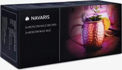 Navaris Moscow Mule Cups - Set De 2 - Tasses à Cocktail - Mug Pour Moscow Mule Et Cocktails - Acier Inoxydable - 2 Tasses En Cuivre -Fournitures De Cuisine Boutique 1200x692 4