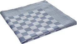 Serviette Dreamhouse Tea Set - Checkered - Set De 12 Pièces - 65x65 - Blauw - Pour L'industrie De La Cuisine Et De La Restauration