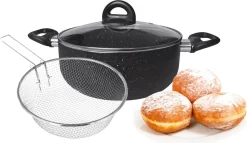 Platinum Friteuse 3 Pièces - Acier Inoxydable - Panier De Friture à Induction - Friteuse - Ø24×14.5 Cm - 6.6L -Fournitures De Cuisine Boutique 1200x696 1