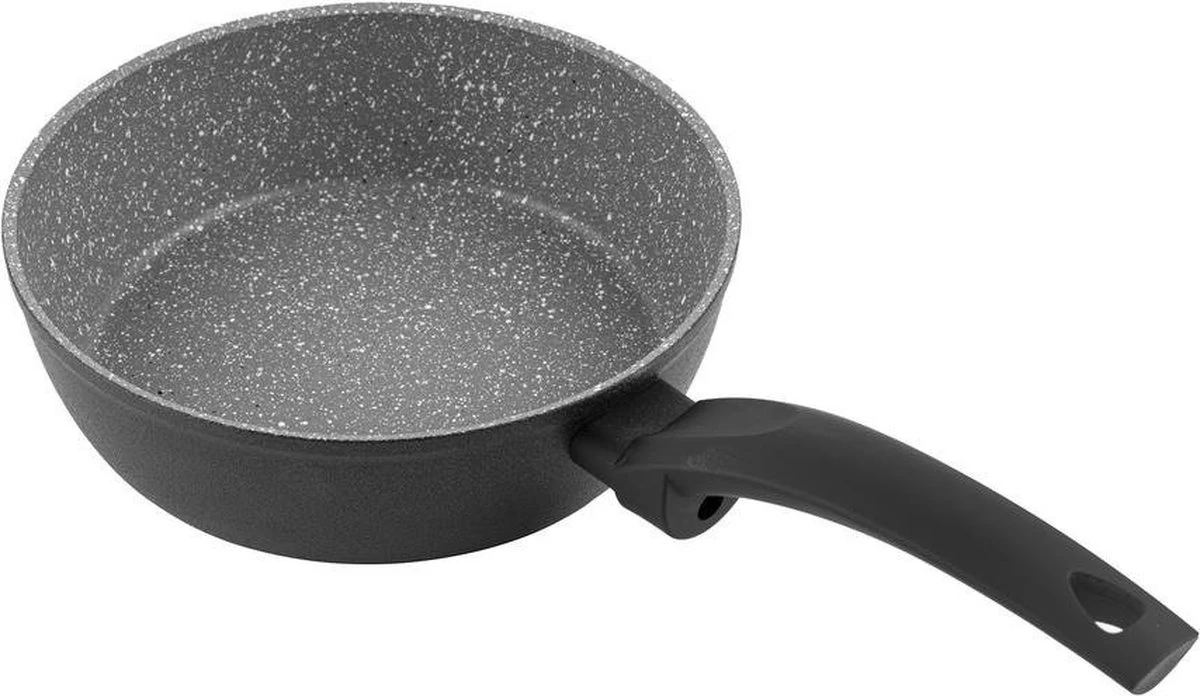 Poêle à Frire Florina Salva Avec Rebord Haut Et Revêtement Antiadhésif 3 Couches 20 X 6 Cm Noir / Gris - Technologie Coussin D'air - Poignée Froide Au Toucher Soft 3 Poêle à Frire Florina Salva Avec Rebord Haut Et Revêtement Antiadhésif 3 Couches 20 X 6 Cm Noir / Gris - Technologie Coussin D'air - Poignée Froide Au Toucher Soft – Image 3