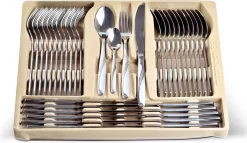 Ensemble De Couverts Edënbërg - Brillant/Mat - Acier Chrome Nickel 18/10 - 72 Pièces - Coffret De Rangement De Luxe -Fournitures De Cuisine Boutique 1200x697
