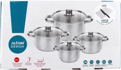 Ensemble De Casseroles 8 Pièces Altom Design Vito Avec Planche à Découper Bio Et Couteau De Chef Gratuits - Casserole - Acier Inoxydable - 8 Pièces - Ø 14/16/18/22 Cm - Convient à Toutes Les Sources De Chaleur - Argent 5 Ensemble De Casseroles 8 Pièces Altom Design Vito Avec Planche à Découper Bio Et Couteau De Chef Gratuits - Casserole - Acier Inoxydable - 8 Pièces - Ø 14/16/18/22 Cm - Convient à Toutes Les Sources De Chaleur - Argent -Fournitures De Cuisine Boutique 1200x698 2