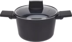Casserole De Luxe Oneiro Avec Couvercle - Aluminium - ø20 X H 12,5 Cm - Cuisine - Salle à Manger - Cuisine - Poêle - Induction - Gaz - Casseroles - Poêles