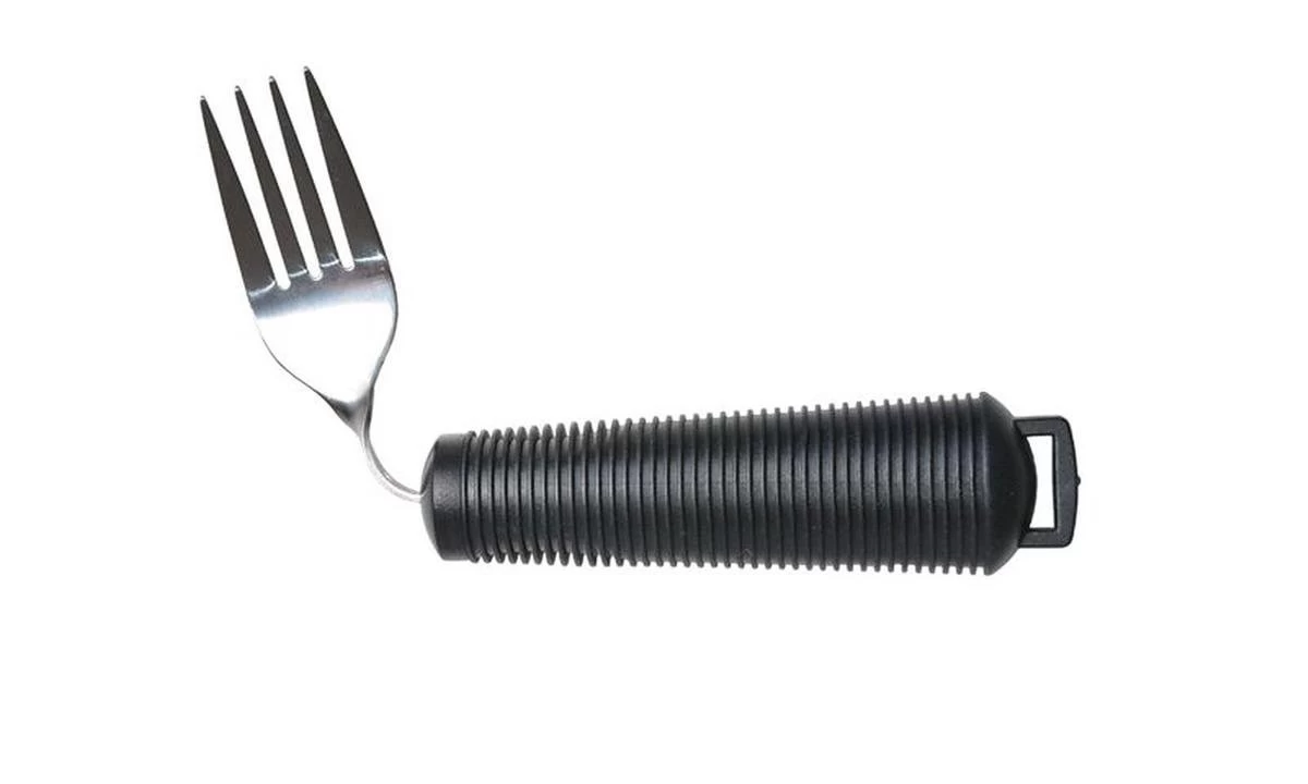 Couverts épais Ajustés, Fourchette. Poignée épaissie Avec Prise Souple. Pliable / Pliable. Noir 2 Couverts épais Ajustés, Fourchette. Poignée épaissie Avec Prise Souple. Pliable / Pliable. Noir – Image 2