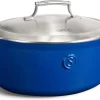 Saveur Selects Série Voyage - Casserole Ovale - 30 Cm - Avec Couvercle Léger Double Paroi - Blauw Classique - Convient À L'Induction - Sans PFAS - Garantie À Vie