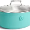 Saveur Selects Série Voyage - Cocotte Ovale En Fonte - 30cm - Avec Couvercle Léger Double Paroi - Blauw Saveur - Convient Pour L'Induction - Sans PFAS
