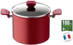 TEFAL G2737902 DAILY CHEF Mamite 20cm, Induction, Résistant, Antiadhésif, Facile à Nettoyer, Sain, Fabriqué En France