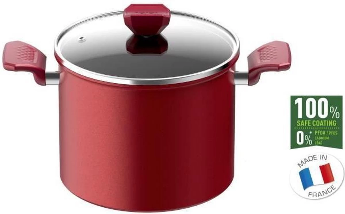 TEFAL G2737902 DAILY CHEF Mamite 20cm, Induction, Résistant, Antiadhésif, Facile à Nettoyer, Sain, Fabriqué En France