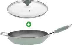 Primecook - Poêle à Frire Avec Couvercle - Ø 32 Cm - Sans PFAS - Induction - Revêtement Antiadhésif Sûr Et Résistant à L'usure