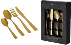 Ménagère 48 Pièces En Acier Inoxydable Or Mat Pour 12 Personnes - Couverts De Table Pour Le Petit Déjeuner, Le Déjeuner Et Le Dîner -Fournitures De Cuisine Boutique 1200x768