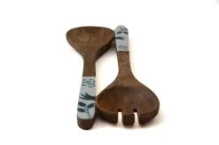 Service à Salade De Luxe Floz Design - Fourchette Et Cuillère En Bois - Couverts à Salade Peints à La Main - Manche En Céramique - Commerce équitable -Fournitures De Cuisine Boutique 1200x794 1