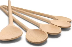 Ensemble De 5 Cuillères De Cuisine RSW24® | 25-35 Cm De Longueur | Bois De Hêtre | Cuillère En Bois | Des Tailles Différentes | Fabriqué En Allemagne