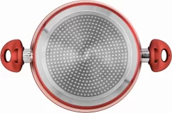 Team Kalorik POT 2002 - Marmite De 28 Cm Avec Couvercle - Capacité 6,2 L - Revêtement Antiadhésif - Lavable En Lave-vaisselle - Fond à Induction Turbo - Poignées Ergonomiques Au Toucher Doux - Rouge -Fournitures De Cuisine Boutique 1200x794 3