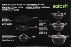 Ensemble De Marmites Satoshi De 10 Pièces Avec Revêtement Antiadhésif Et Poignées Ergonomiques Soft Au Toucher -Fournitures De Cuisine Boutique 1200x797 1