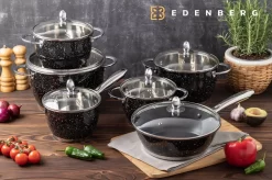 Edënbërg Black Line - Ensemble De Casseroles De Luxe - Acier Inoxydable - 12 Pièces - Base Sandwich -Fournitures De Cuisine Boutique 1200x799 28