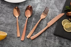 Ménagère - Couverts Or Rose -24 Pièces-Qualité Suisse- Set Complet -100% Acier Inoxydable- Or Rose 24k - Or Rose 24K -Fournitures De Cuisine Boutique 1200x799 4