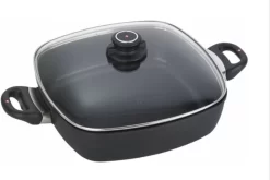 Swiss Diamond - XD Sauteuse - Poêlon Revêtement Antiadhésif - Carré - 28x28 - Avec Couvercle - Induction