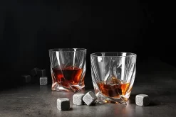 Ensemble De Verres à Whisky Et Ensemble De Pierres à Whisky / 2 Verres à Whisky 8 Pierres à Whisky Dans Un Cadre En Bois + Coffret Cadeau / Cadeaux Pour Hommes / Ensemble Cadeau à Whisky / Idée Cadeau / Verres En Cristal (rouge Vintage) -Fournitures De Cuisine Boutique 1200x800 127