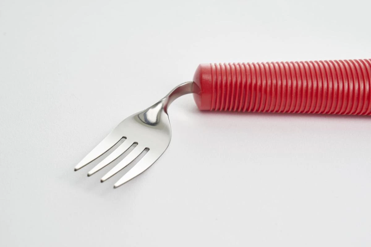 Couverts épais Ajustés, Fourchette. Poignée épaissie Avec Prise Souple. Pliable / Pliable. Rouge 2 Couverts épais Ajustés, Fourchette. Poignée épaissie Avec Prise Souple. Pliable / Pliable. Rouge – Image 2