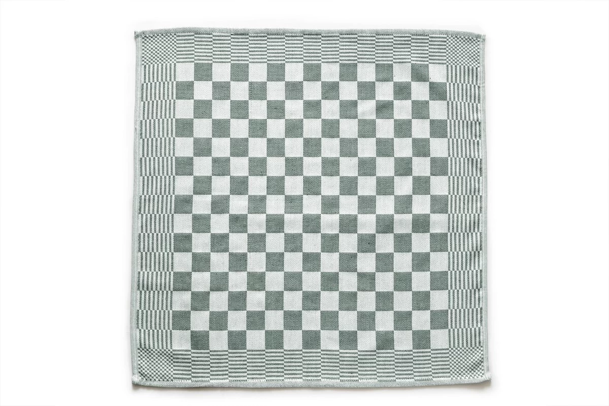 Set De Essuies De Vaisselle Blok Vert Foncé - 65x65 - Set De 6 - Carreaux - Bloc Serviettes - 100% Coton - Essuies De Vaisselle Horeca 2 Set De Essuies De Vaisselle Blok Vert Foncé - 65x65 - Set De 6 - Carreaux - Bloc Serviettes - 100% Coton - Essuies De Vaisselle Horeca – Image 2