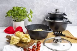 Batterie De Cuisine Smile 8 Pièces - Revêtement Antiadhésif - Va Au Lave-vaisselle - Zwart - Convient à Toutes Les Plaques De Cuisson -Fournitures De Cuisine Boutique 1200x800 93