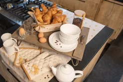 Clayre & Eef Pot 20x20 Cm Beige Katoen Croissant Et Café Cache-pot Cache-pot Aide à La Vidange Cache-pot -Fournitures De Cuisine Boutique 1200x801 10