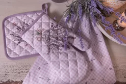 Clayre & Eef Manique 20*20 Cm Violet, Wit Katoen Carré Lavande Vidange Manique Aide à L'égouttage -Fournitures De Cuisine Boutique 1200x801 16