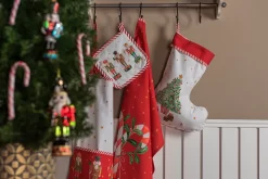 Clayre & Eef Manique 20*20 Cm Wit Rouge Katoen Carré Casse-noix Vidange Manique Aide à L'égouttage -Fournitures De Cuisine Boutique 1200x801 6