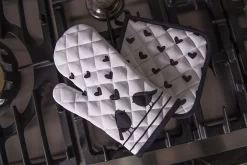 Gant De Cuisine Clayre & Eef 18*30 Cm Wit, Zwart Katoen Oiseaux Gant De Cuisine Gants De Cuisine -Fournitures De Cuisine Boutique 1200x801 8