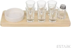 Tequila Service Set - Plateau De Service Pour Tequila - Tequila Shots - Set De Verres à Shot - Verres à Shot - Verres à Shot De Service Pour Tequila Shots 9 Pièces - Verres à Boire Avec Accessoires De Vêtements Pour Bébé De Service -Fournitures De Cuisine Boutique 1200x802 5