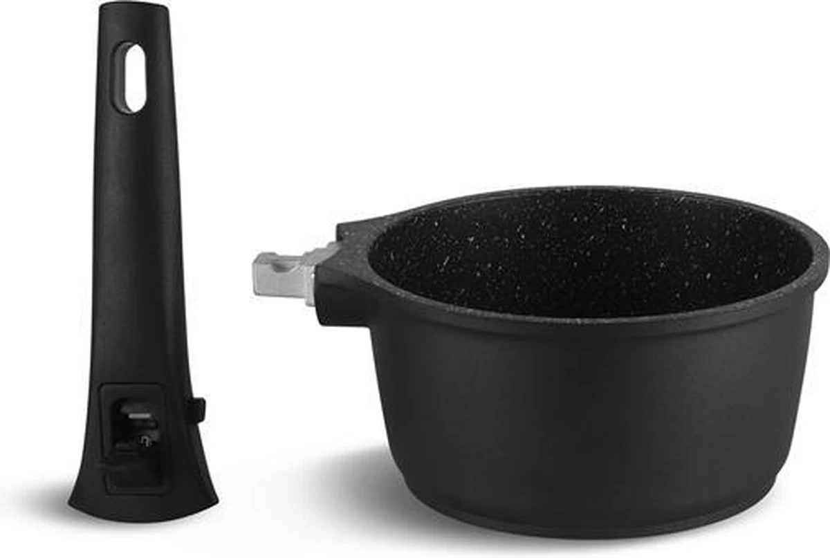 Edënbërg Black Line - Batterie De Cuisine De Luxe En Aluminium Forgé De 10 Pièces - Avec Poignées Amovibles 3 Edënbërg Black Line - Batterie De Cuisine De Luxe En Aluminium Forgé De 10 Pièces - Avec Poignées Amovibles – Image 3