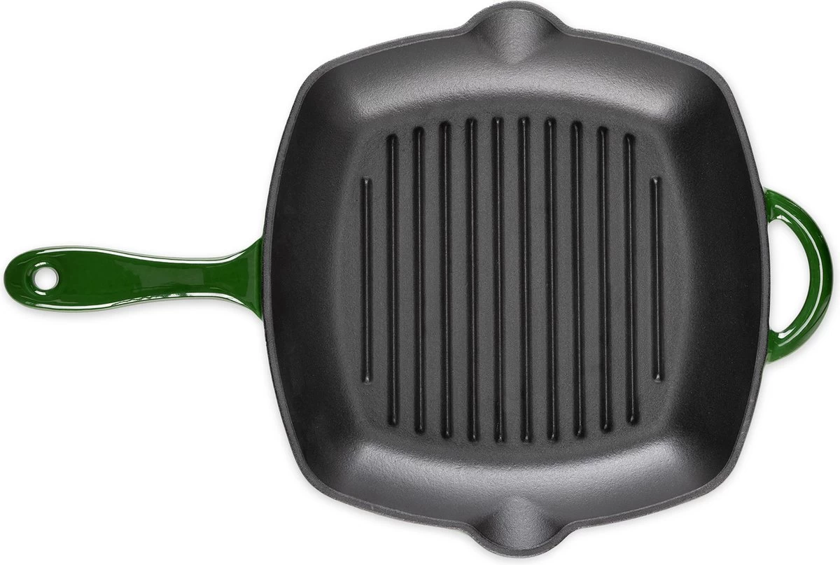 Poêle à Griller En Fonte Navaris 28 Cm - Poêle Professionnelle Avec Revêtement Antiadhésif - Pour Rôtir Et Griller De La Viande, Du Poisson Et Des Légumes Sur N'importe Quelle Cuisinière 8 Poêle à Griller En Fonte Navaris 28 Cm - Poêle Professionnelle Avec Revêtement Antiadhésif - Pour Rôtir Et Griller De La Viande, Du Poisson Et Des Légumes Sur N'importe Quelle Cuisinière – Image 8