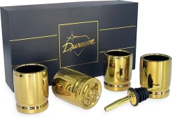 Durawe Company Verres à Liqueur De Calibre 50, Ensemble De 4 Verres à Liqueur En Céramique, étuis à Bullet De 50 Cal En Forme De Verres à Liqueur Ensemble De Verres à Boire