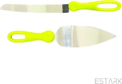 ESTARK® Pelle à Gâteau 2x - Set De 2 Pièces Pelles à Tarte - Plastique - Métal - Couverts - Couteau à Gâteau - Pelle à Gâteau - Couper Et Servir Le Gâteau - 2 Pièces Vert -Fournitures De Cuisine Boutique 1200x819