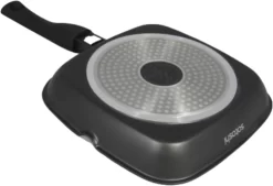 Satoshi - Poêle à Griller 28cm - Avec Poignée Amovible - Convient à L'induction - Avec Revêtement En Marbre Antiadhésif -Fournitures De Cuisine Boutique 1200x820 8