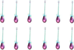12 Cuillères à Café De Guitare - Cuillère à Café En Acier Inoxydable - Cuillère à Thé Et à Café - Multi