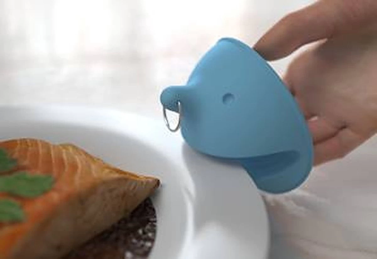 Mr.P Mitaines De Gants De Four/ Gants De Maniques / Maniques - 2 Pièces - Blauw - Siliconen - Aussi Pour BBQ - Propagande 2 Mr.P Mitaines De Gants De Four/ Gants De Maniques / Maniques - 2 Pièces - Blauw - Siliconen - Aussi Pour BBQ - Propagande – Image 2