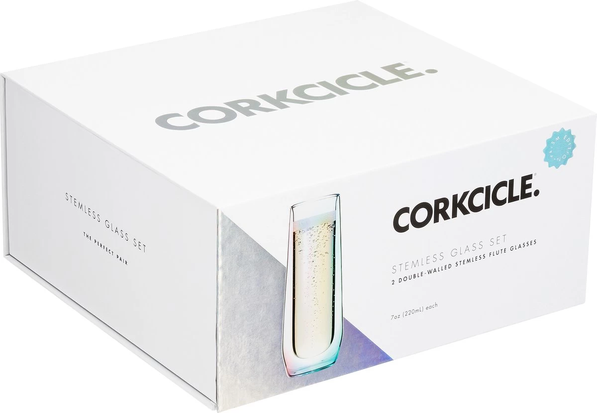 Corkcicle PRISMA Verres à Champagne /sifflets (200 Ml) - Set De 2 - Perfect Pour Le Champagne, Le Cava, Le Prosecco Ou Une Bière Froide - Set De Glas Prisma - Emballé Dans Un Coffret Cadeau De Luxe 7407P 5 Corkcicle PRISMA Verres à Champagne /sifflets (200 Ml) - Set De 2 - Perfect Pour Le Champagne, Le Cava, Le Prosecco Ou Une Bière Froide - Set De Glas Prisma - Emballé Dans Un Coffret Cadeau De Luxe 7407P – Image 5
