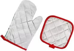 Four Mitt Noël - Pot Holder Noël - Idée Cadeau - Doublure Matelassée - 2 Pièces - Revêtement Thermo -Fournitures De Cuisine Boutique 1200x831 1