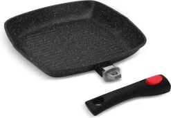 Edënberg Black Line - Poêle à Griller En Céramique Avec Couvercle - 24x24 Cm - Revêtement Antiadhésif 3 Couches ! -Fournitures De Cuisine Boutique 1200x832 5