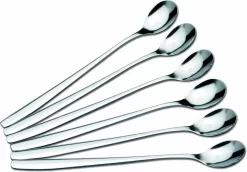 Cuillères à Dessert-Cuillères à Cocktail-Cuillères à Crème Glacée-Cuillères à Latte Machiato-Cuillères à Yaourt-set De 6 Pièces-acier Inoxydable-19 Cm