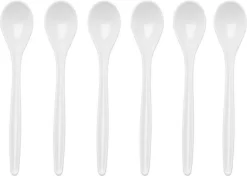 10 X Cuillères à Oeufs 14cm - Cuillère à Oeufs Blanc - Cuillères à Cuillères à Café à Thé - Cuillères à Café à Cuillères à Dessert - Cuillères