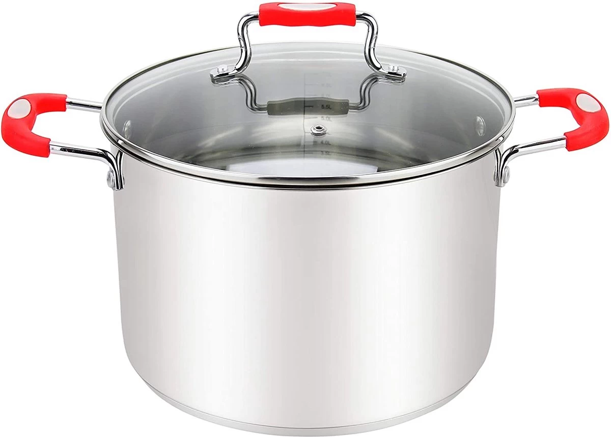 Millvado Urban Collection - Marmite En Acier Inoxydable - Marmite à Soupe De 2,8 Litres Avec Couvercle - Faitout Ø 18 Cm