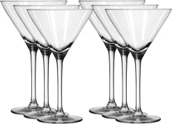 18x Verres à Cocktail / Martini Transparent 260 Ml Série Specials - 26 Cl - Verres à Verres à Cocktail - Cocktails à Boire - Verres à Cocktail En Verre