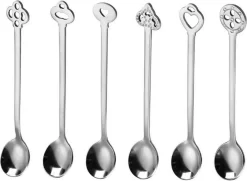 ESSENTIALS73 Luxe Cuillère à Thé - Cuillère à Café Set De 6 En Acier Inoxydable - Cuillère à Thé - Cuiller - Cuillère à Café - Cuillères à Café à Café - Cuillères à Café - Cuillère - Café - Thee - Cuillère -Fournitures De Cuisine Boutique 1200x877