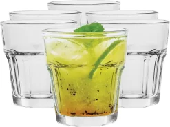 Alva Collection De 6 Verres à Whisky 230 Ml Verres à Cocktail Ensemble De Verres à Boire Verres à Eau Tasse En Verre à Whisky Transparent Va Au Lave-vaisselle