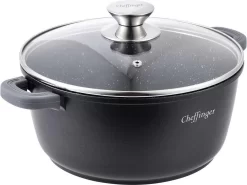 Cocotte MONOO DC28 En Aluminium Avec Couvercle 28cm - Zwart - Convient à Toutes Les Sources De Chaleur, Y Compris L'induction -Fournitures De Cuisine Boutique 1200x897 1