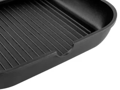Poêle à Griller Professionnelle Florina Quatro Avec Double Revêtement Antiadhésif 28 X 28 Cm Noir - Convient à L'induction - Fonte D'aluminium - Poignée Qui Reste Froide -Fournitures De Cuisine Boutique 1200x900 32